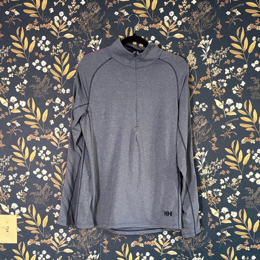Helly Hansen Edge 1/2-Zip Top Charcoal Quarter Zip Pullover Size L